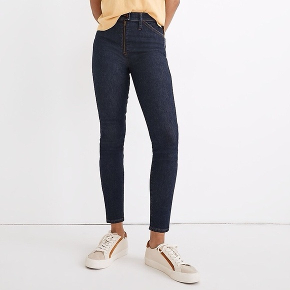 Madewell 10" High-Rise Skinny Crop Jeans Exposed Zip Edition 25 - Picture 2 of 11